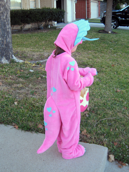 Triceratops Costume Back